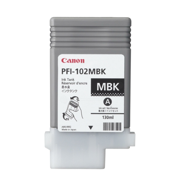 0894B001 // PFI102MBK / schwarz / original CANON Tintenpatrone schwarz matt / 0894B001 / 130.00 ml