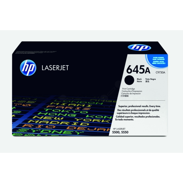 C9730A // 645A / original HP Toner schwarz / C9730A / 13000 S.