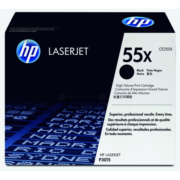 CE255X // 55X / schwarz / original HP Toner schwarz / CE255X / 12500 S.