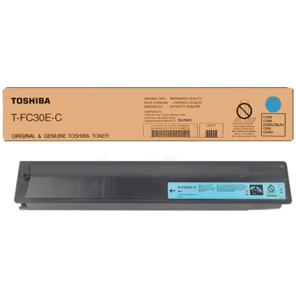 6AG00004447 // TFC30EC / cyan / original TOSHIBA Toner cyan / 6AG00004447 / 33600 S.