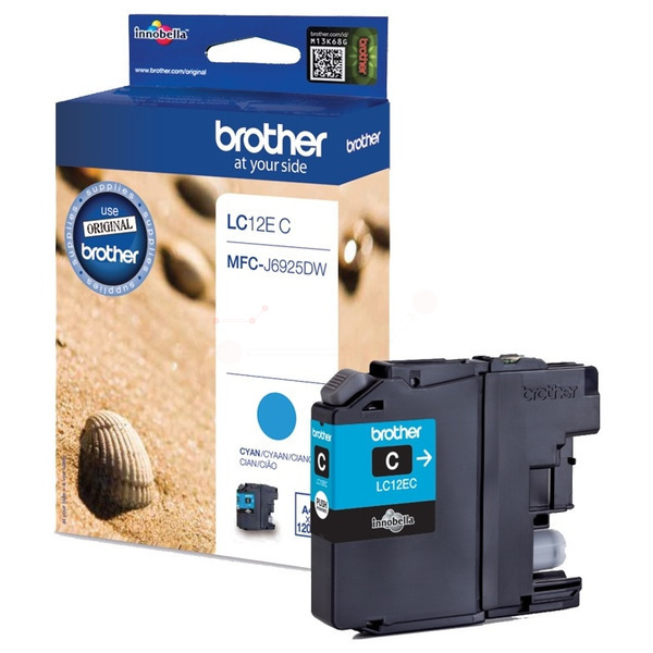 LC12EC / cyan / original BROTHER Tintenpatrone cyan / LC12EC / 1200 S.