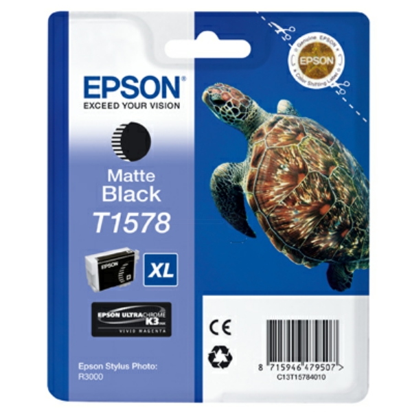 C13T15784N10 // T1578 / schwarz / original EPSON Tintenpatrone schwarz matt / C13T15784N10 / 25.90 ml