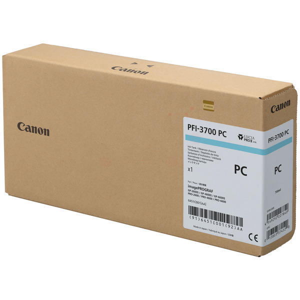 6451C001 // PFI3700PC / cyan / original Canon Tint / 6451C001 / 700.00 ml