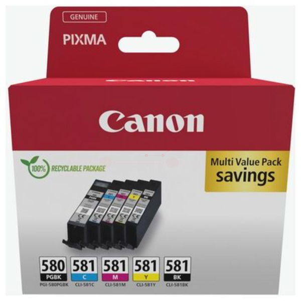 2078C007 // PGI580CLI581 / original CANON Tintenpatrone MultiPack / 2078C007