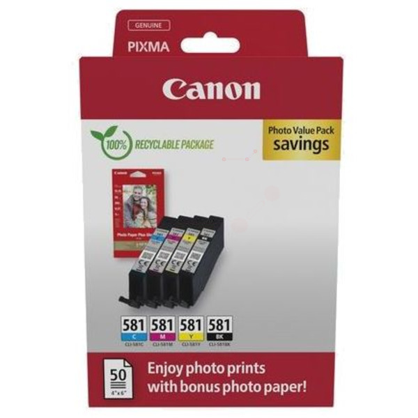 2106C006 // CLI581 / original CANON Tintenpatrone MultiPack / 2106C006 / 5.6ml