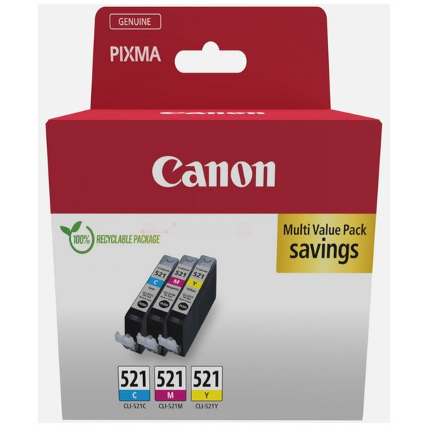 2934B015 // CLI521 / original CANON Tintenpatrone MultiPack / 2934B015 / 446 S. / 9ml
