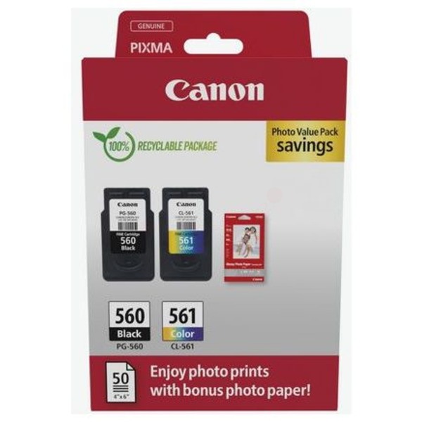 3713C008 // PG560CL561 / original CANON Druckkopfpatrone Multipack / 3713C008