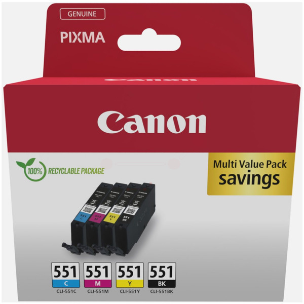 6509B016 // CLI551 / original Canon Tintenpatrone  / 6509B016
