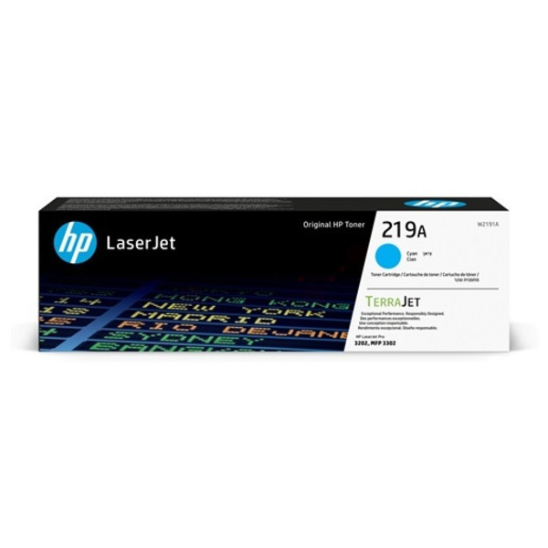 W2191A // 219A / cyan / original HP Toner cyan / W2191A / 1200 S.