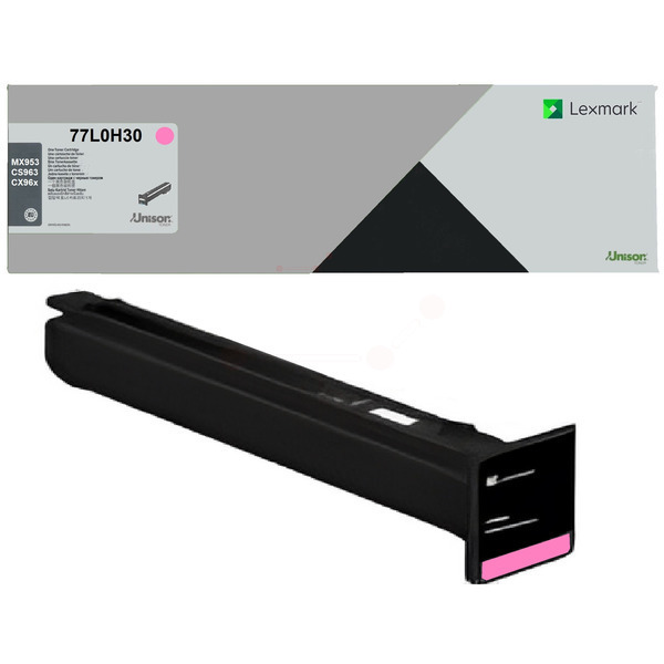 77L0H30 / original LEXMARK Toner magenta / 77L0H30 / 46900 S.