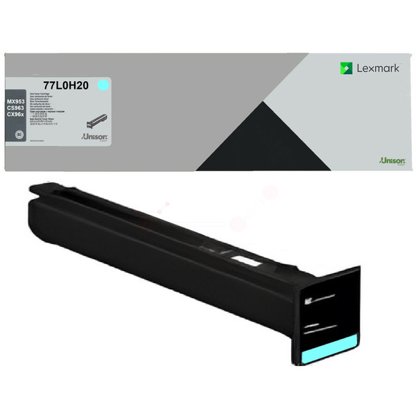 77L0H20 / original LEXMARK Toner cyan / 77L0H20 / 46900 S.