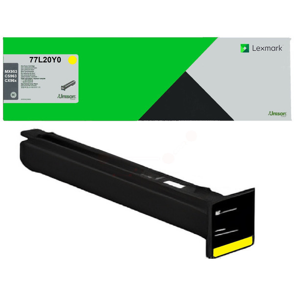 77L20Y0 / original LEXMARK Toner gelb / 77L20Y0 / 12000 S.