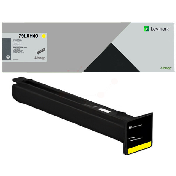 79L0H40 / original LEXMARK Toner gelb / 79L0H40 / 46900 S.