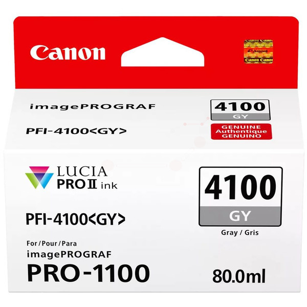 6783C001 // PFI4100GY / original Canon Tintenpatro / 6783C001 / 80.00 ml