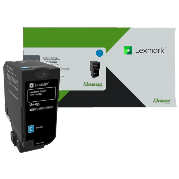 74C20C0 / cyan / original LEXMARK Toner cyan / 74C20C0 / 3000 S.