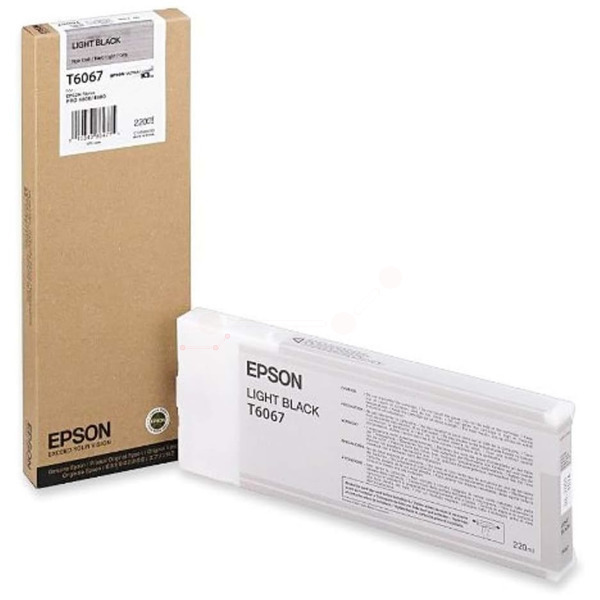 C13T606700 // T6067 / schwarz / original EPSON Tintenpatrone schwarz hell / C13T606700 / 220.00 ml