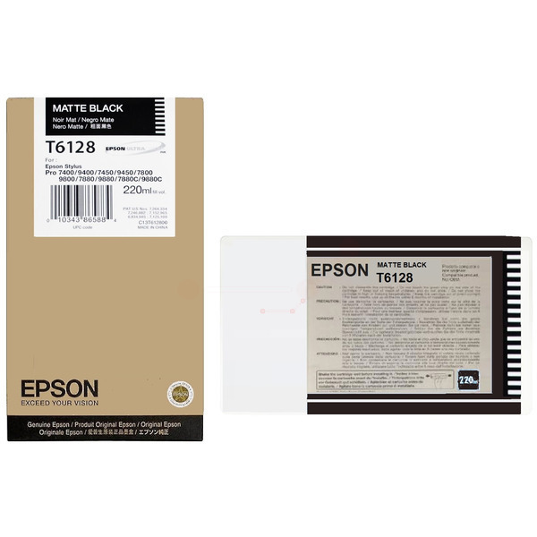 C13T61280N // T6128 / schwarz / original Epson Tin / C13T61280N / 220.00 ml