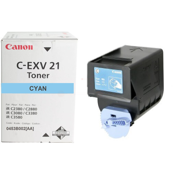 0453B002 // CEXV21 / cyan / original CANON Toner cyan / 0453B002 / 14000 S. / 260 Gr.  