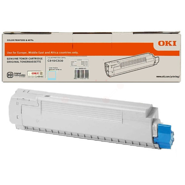 44059107 / cyan / original OKI Toner cyan / 44059107 / 8000 S.