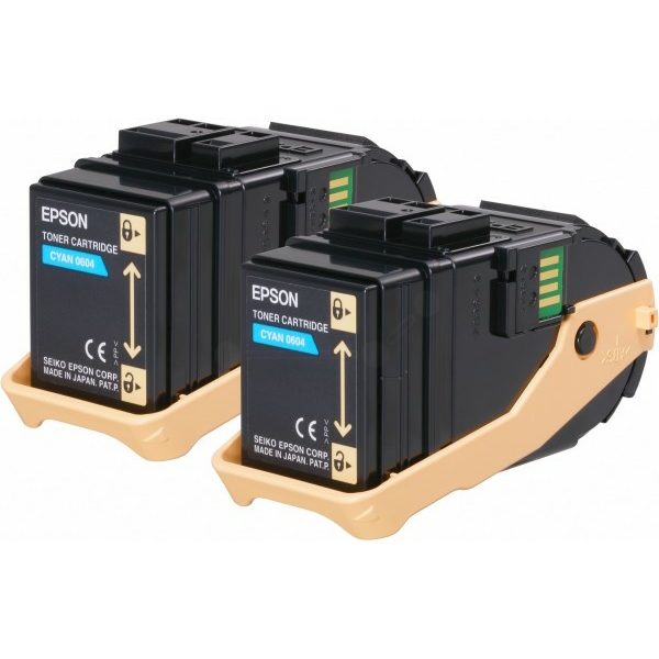 C13S050608 // 0604 / cyan / original EPSON Toner cyan / C13S050608 / 7500 S.