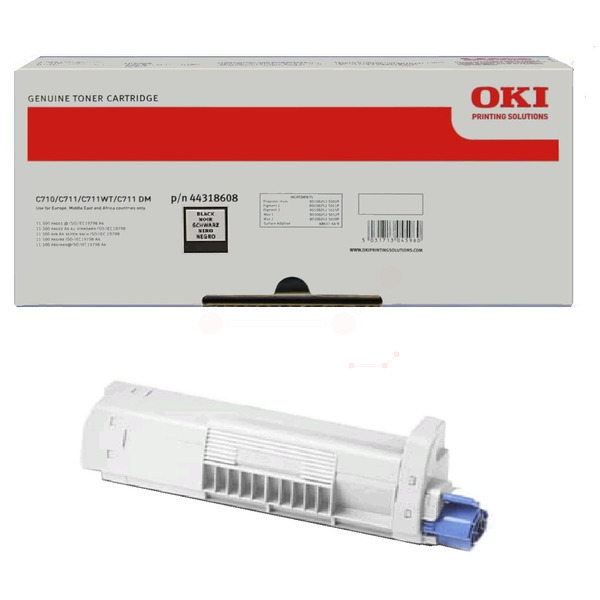44318608 / schwarz / original OKI Toner schwarz / 44318608 / 11000 S.