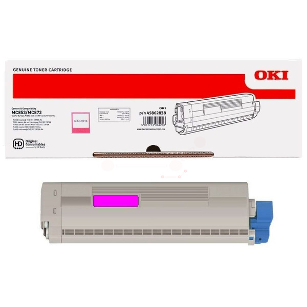45862838 / magenta / original OKI Toner magenta / 45862838 / 7300 S.
