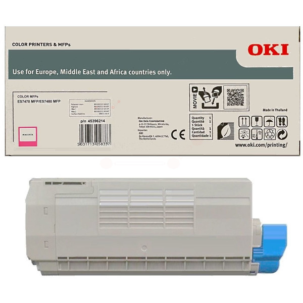 45396214 / magenta / original OKI Toner magenta / 45396214 / 11500 S.