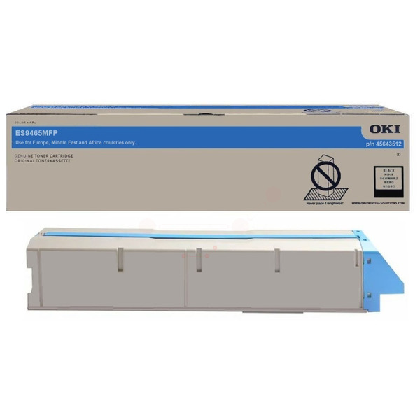 45643512 / schwarz / original OKI Toner schwarz / 45643512 / 38400 S.