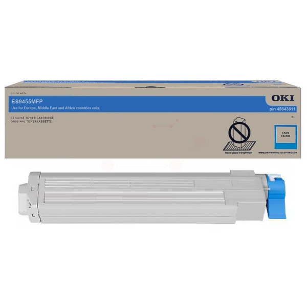 45643611 / cyan / original OKI Toner cyan / 45643611 / 33600 S.
