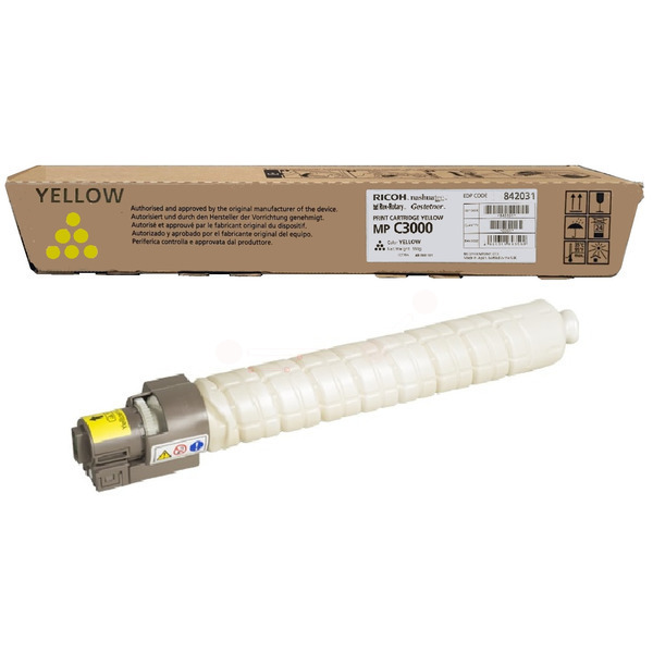 842031 // DT3000Y / gelb / original RICOH Toner gelb / 842031 / 15000 S.