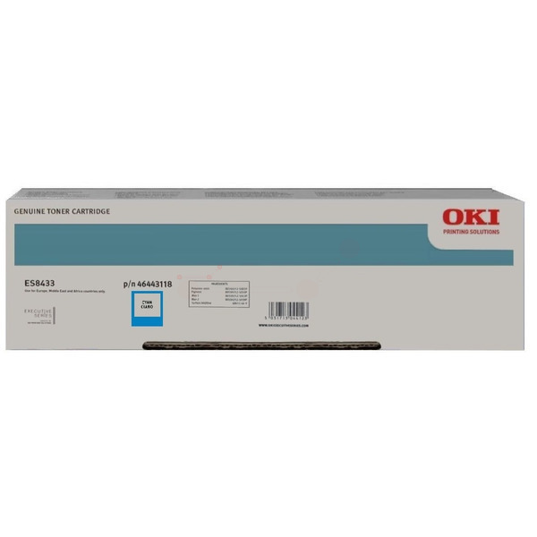 46443119 / cyan / original OKI Toner cyan / 46443119 / 10000 S.