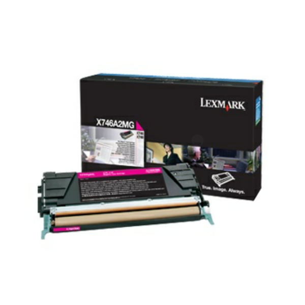 X746A3MG / magenta / original LEXMARK Toner magenta / X746A3MG / 7000 S.