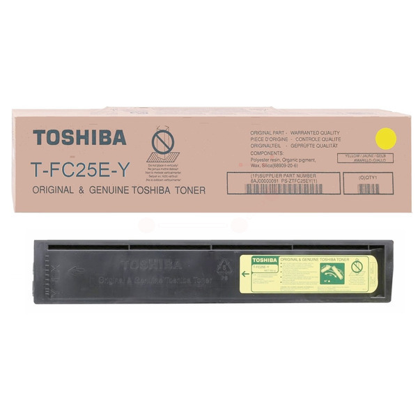 6AJ00000081 // TFC25EY / gelb / original TOSHIBA Toner gelb / 6AJ00000081 / 26800 S.