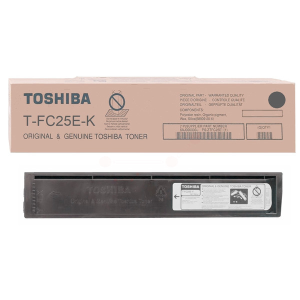 6AJ00000075 // TFC25EK / schwarz / original TOSHIBA Toner schwarz / 6AJ00000075 / 34200 S.