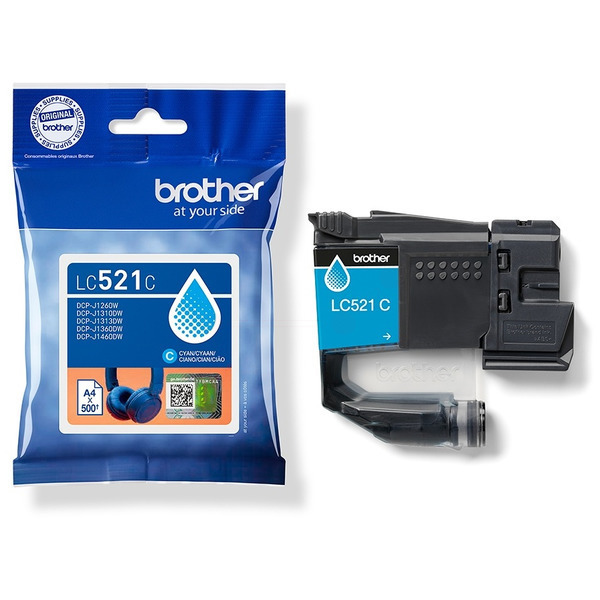 LC521C / cyan / original Brother Tintenpatrone cya / LC521C / 500 S.