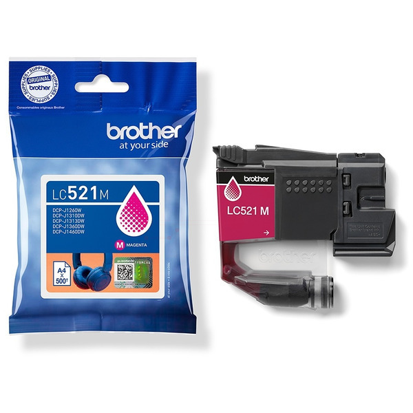 LC521M / magenta / original Brother Tintenpatrone  / LC521M / 500 S.