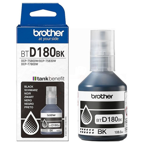 BTD180BK / schwarz / original Brother Tintenflasch / BTD180BK / 7500 S. / 108.00 ml