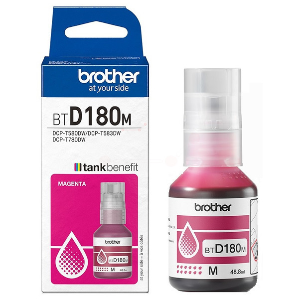 BTD180M / magenta / original Brother Tintenflasche / BTD180M / 5000 S. / 48.80 ml