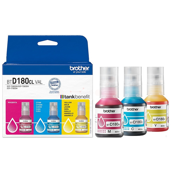 BTD180CLVAL / original Brother Tintenflasche Multi / BTD180CLVAL / 5000 S. / 48.80 ml