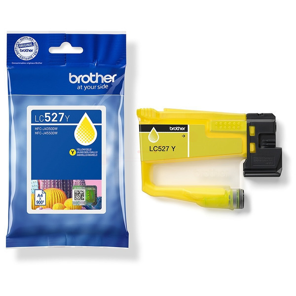 LC527Y / gelb / original Brother Tintenpatrone gel / LC527Y / 900 S.