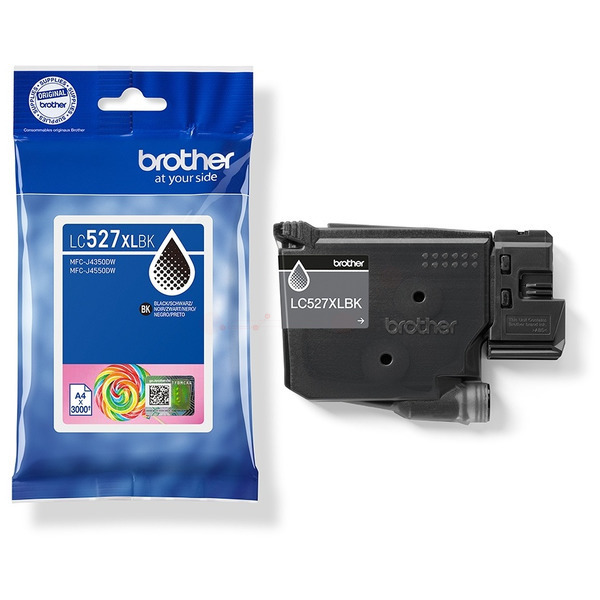 LC527XLBK / schwarz / original Brother Tintenpatro / LC527XLBK / 3500 S.