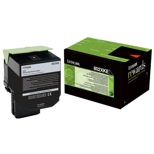 80C2XKE // 802XK / original LEXMARK Toner schwarz / 80C2XKE / 8000 S.