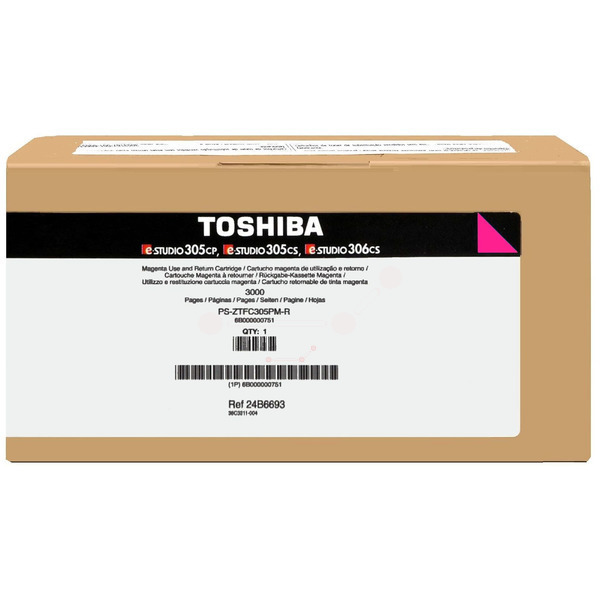 6B000000751 // T305PMR / original TOSHIBA Toner magenta / 6B000000751 / 3000 S.