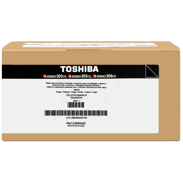 6B000000749 // T305PKR / original TOSHIBA Toner schwarz / 6B000000749 / 6000 S.