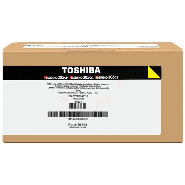 6B000000753 // T305PYR / gelb / original TOSHIBA Toner gelb / 6B000000753 / 3000 S.