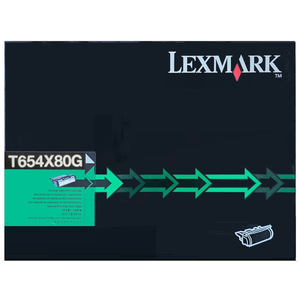 T654X80G / original LEXMARK Toner schwarz / T654X80G / 36000 S.