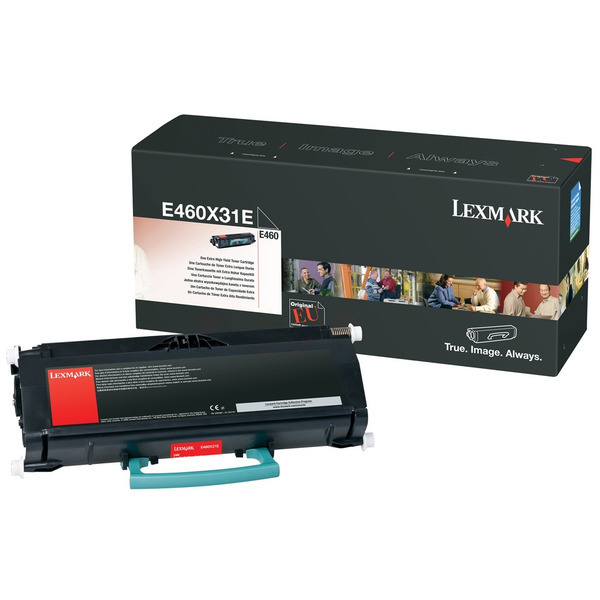 E460X31E / schwarz / original LEXMARK Toner schwarz / E460X31E / 15000 S.