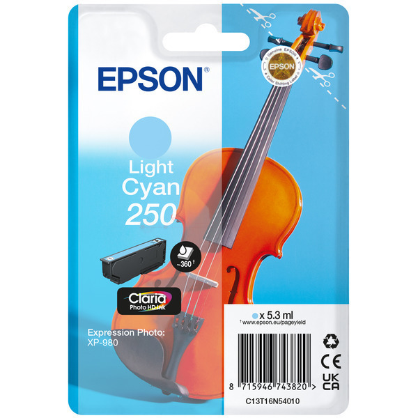 C13T16N54010 // 250 / cyan / original Epson Tinten / C13T16N54010