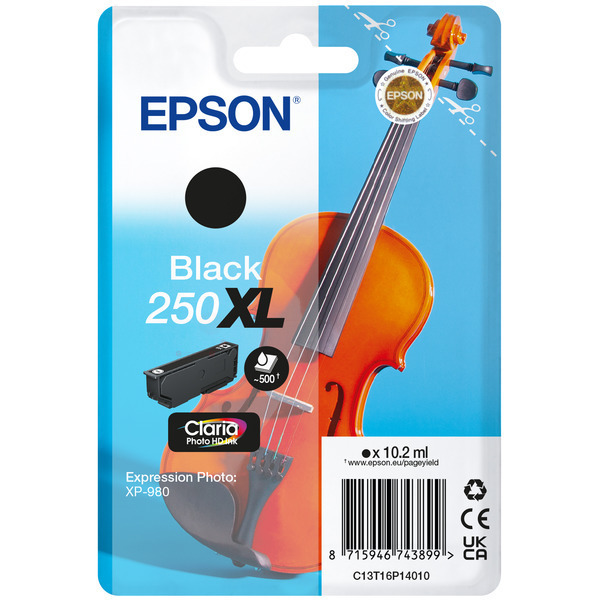 C13T16P14010 // 250XL / schwarz / original Epson T / C13T16P14010