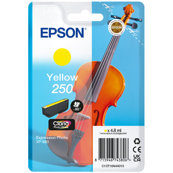 C13T16N44010 // 250 / gelb / original Epson Tinten / C13T16N44010